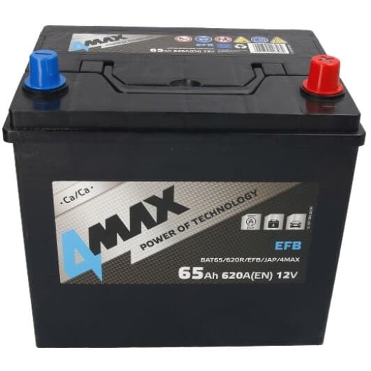 Аккумулятор 4Max 6 CT-65-R EFB BAT65620REFBJAP4MAX