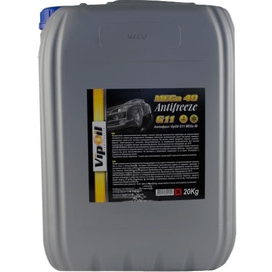 VIPOIL MEGa 40 G11 синий -39 °C, 20 л (335793) готовый антифриз
