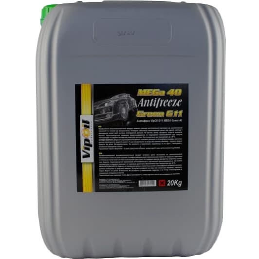 VIPOIL MEGa 40 G11 зелений -39 °C, 20 л (335800) готовий антифриз