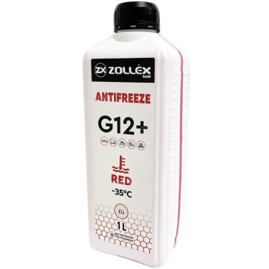 Zollex G12+ красный -35 °C готовый антифриз