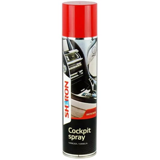 Поліроль для салону SHERON Cockpit Spray ваніль 400 мл