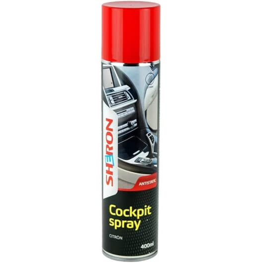 Поліроль для салону SHERON Cockpit Spray лимон 400 мл