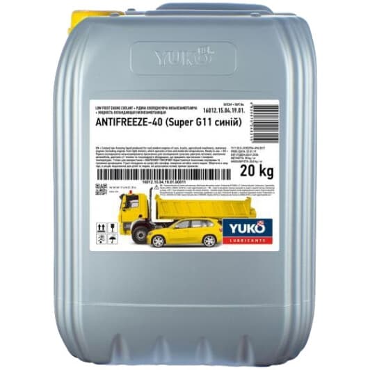 Yuko Super G11 синий -40 °C готовый антифриз
