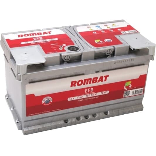 Аккумулятор Rombat 6 CT-75-R EFB FB475