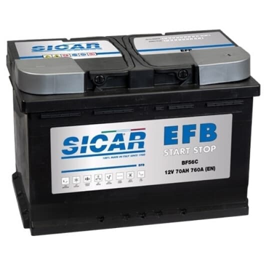 Акумулятор Sicar 6 CT-70-R EFB Start Stop BF56C