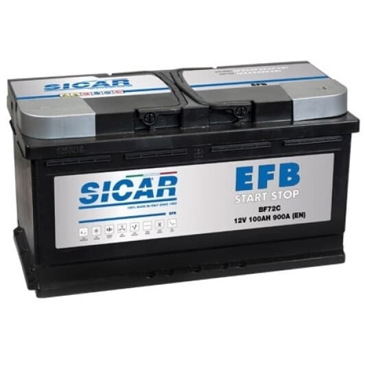Аккумулятор Sicar 6 CT-100-R EFB Start Stop BF72C