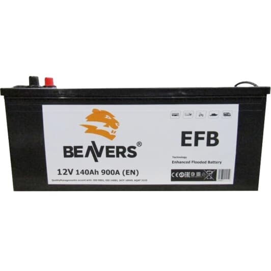 Аккумулятор Beavers 6 CT-140-L EFB 6140LBEAVERSEFB