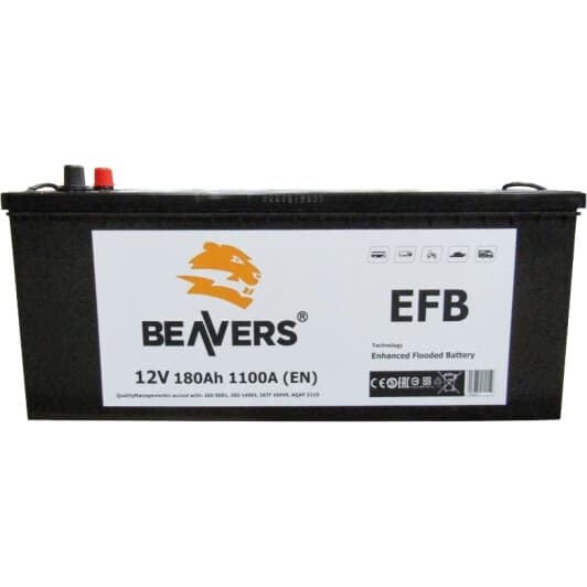 Аккумулятор Beavers 6 CT-180-L EFB 6180LBEAVERSEFB