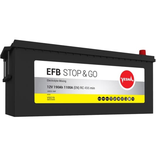 Акумулятор Vesna 6 CT-190-L Stop & Go 493612