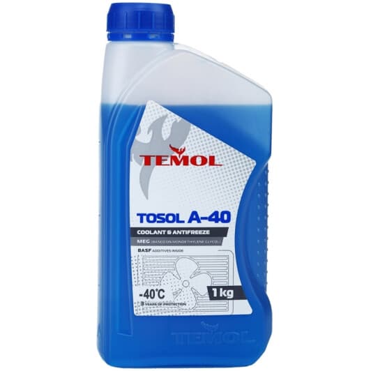 TEMOL А-40 синий -40 °C, 1 л (T-A40-1L) готовый антифриз