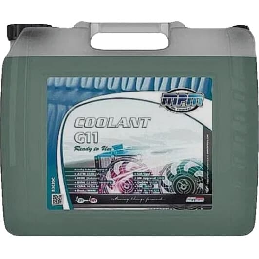 MPM Coolant G11 синьо-зелений -38 °C готовий антифриз