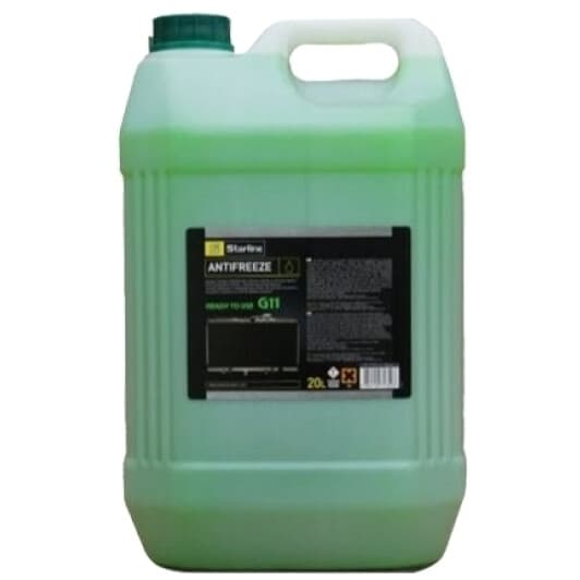 Starline G11 зеленый -40 °C, 20 л готовый антифриз
