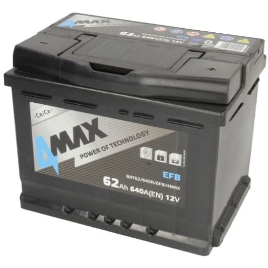 Аккумулятор 4Max 6 CT-62-R EFB BAT62640REFB4MAX