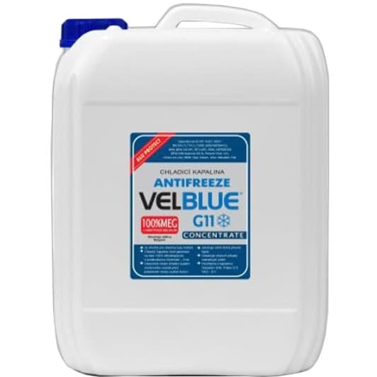 Velnord Velblue READY MIX G11 синий -40 °C, 20 л готовый антифриз