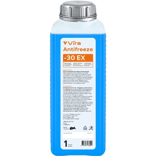 VIRA ЕХ G12/G12+ синий -30 °C готовый антифриз