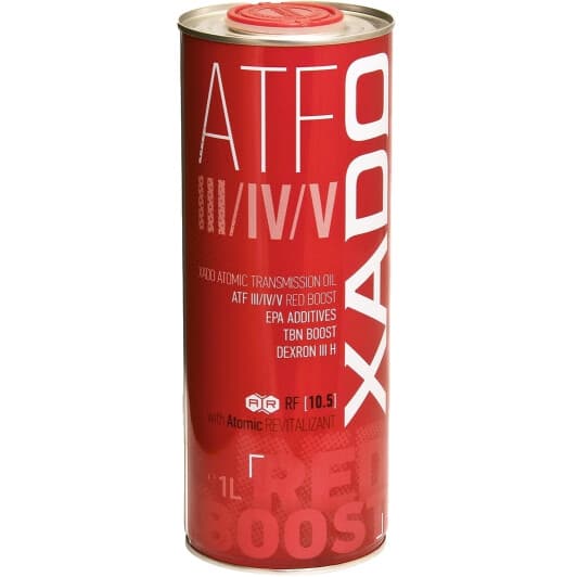 Xado Atomic Oil ATF III/IV/V RED BOOST (1 л) трансмісійна олива