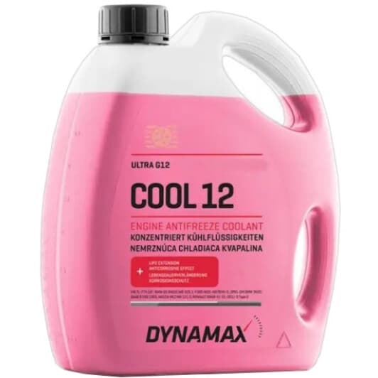Dynamax Cool Ultra G12 червоний -37 °C, 5 л (502578) готовий антифриз