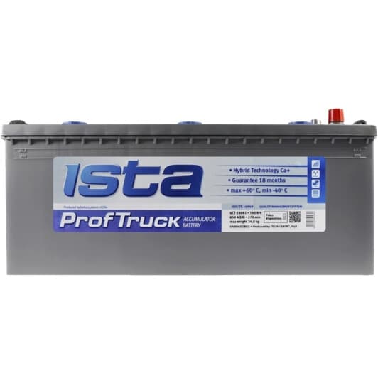 Аккумулятор Ista 6 CT-140-L ProfTruck 55003042093