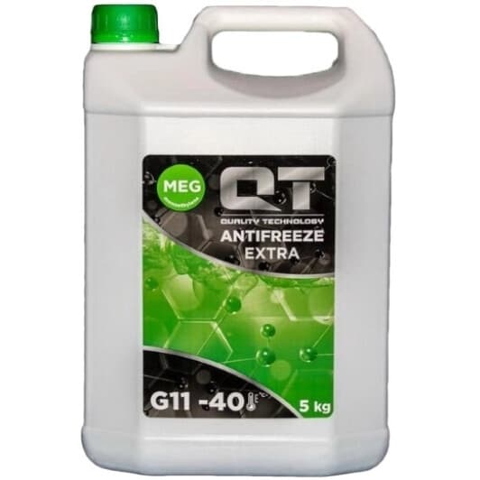 QT MEG Extra G11 зелений -40 °C, 5 л (QT562405) готовий антифриз