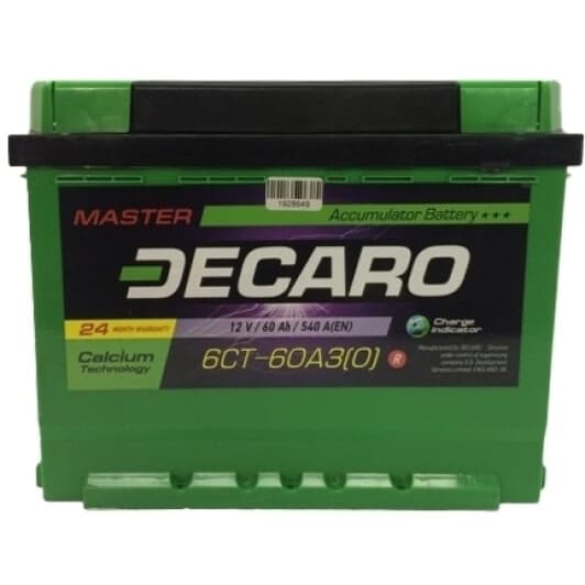 Акумулятор DECARO 6 CT-60-L Master 66031m