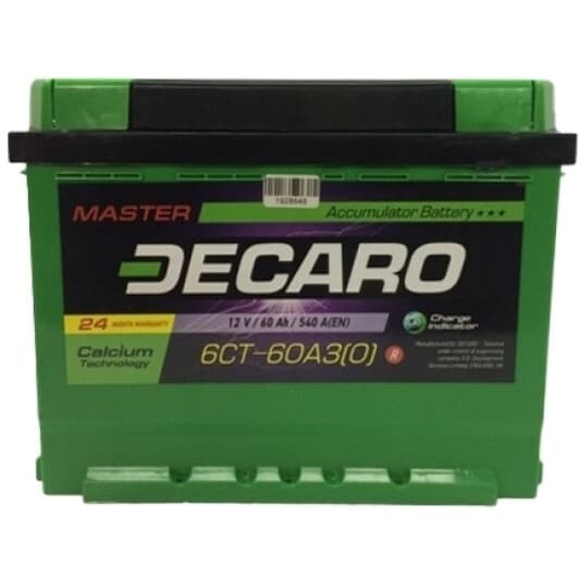 Акумулятор DECARO 6 CT-60-R Master 66030m