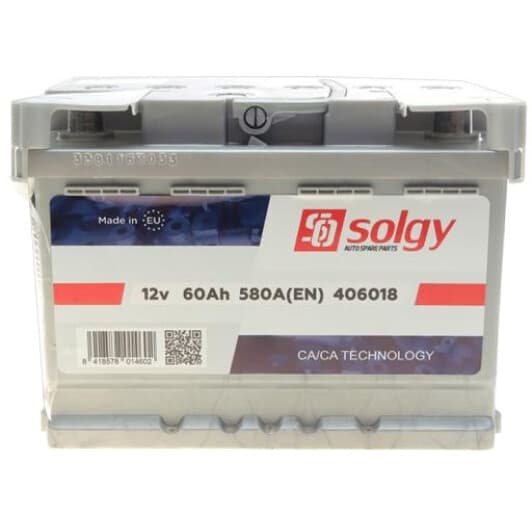 Акумулятор Solgy 6 CT-60-R 406018
