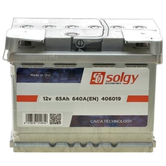 Аккумулятор Solgy 6 CT-65-R 406019