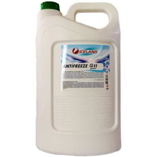 Iceland G11 зелений -24 °C, 10 л (6571) готовий антифриз
