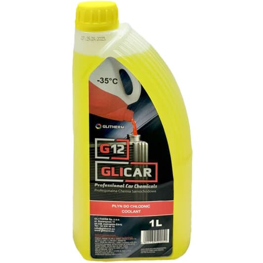 GLICAR G12 жовтий -35 °C готовий антифриз