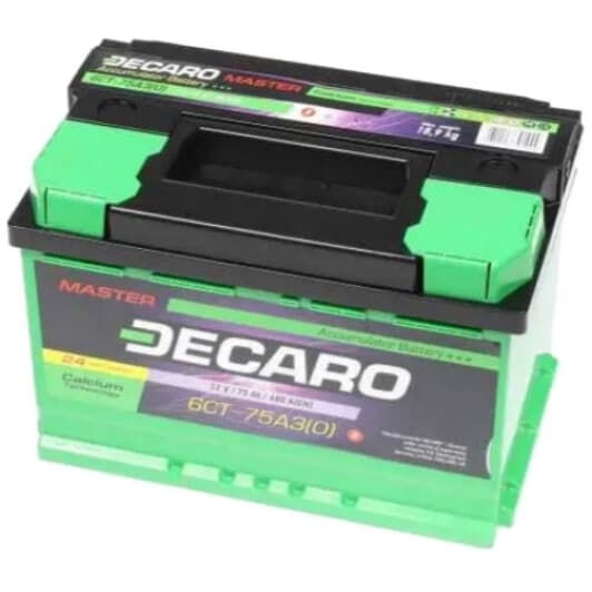 Аккумулятор DECARO 6 CT-75-R Master 67530M