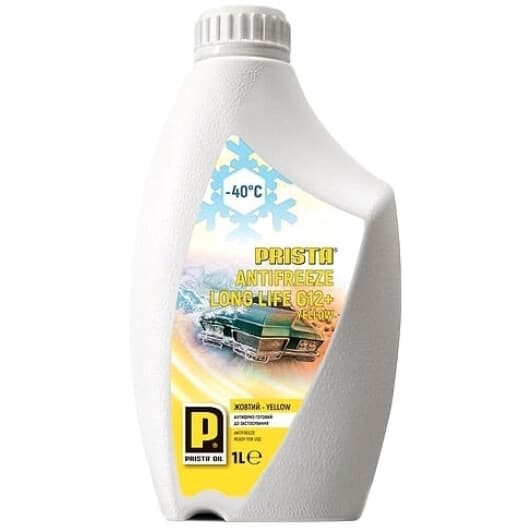 Prista Long Life G12+ жовтий -40 °C готовий антифриз