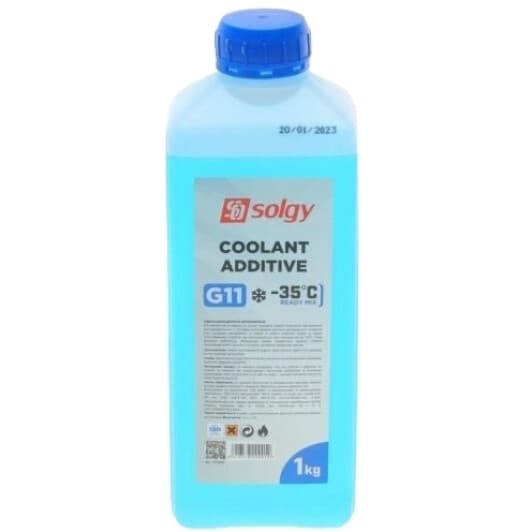 Solgy G11 синій -35 °C, 1 л (503001) готовий антифриз