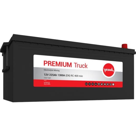 Акумулятор Vesna 6 CT-225-R Premium 193612