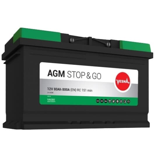 Аккумулятор Vesna 6 CT-80-R AGM 314085