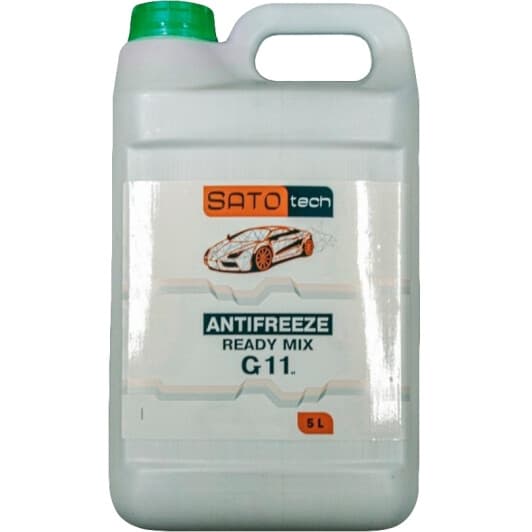 SATO tech Ready Mix G11 зеленый -35 °C, 5 л (G1105GRM) готовый антифриз