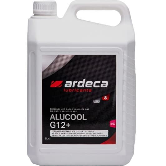 Ardeca Alucool G12+ розовый -40 °C, 5 л готовый антифриз
