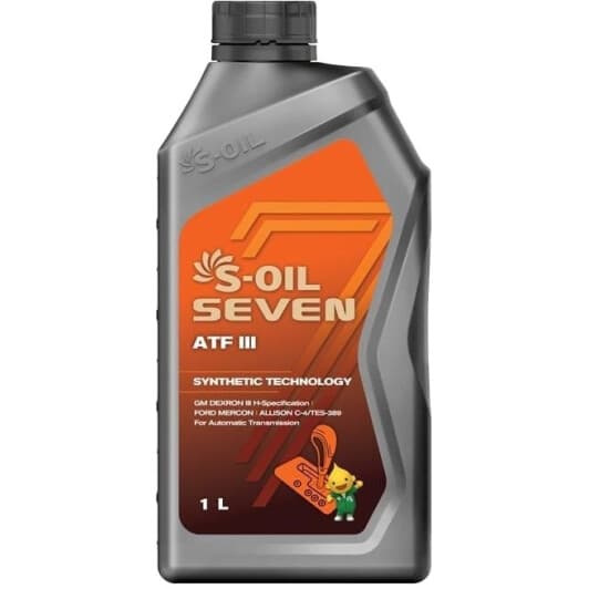 Трансмиссионное масло S-Oil Seven ATF III синтетическое