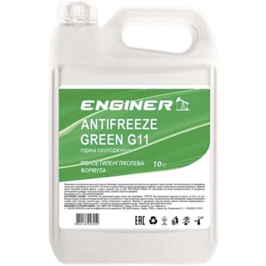 ENGINER G11 зеленый -24 °C, 10 л готовый антифриз