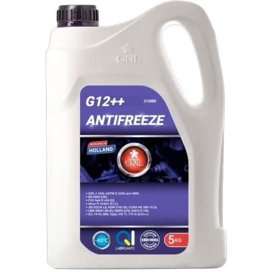 GNL G12++ фиолетовый -40 °C, 5 л (213005) готовый антифриз