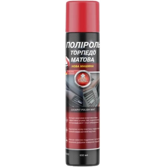 Поліроль для салону GNL Cockpit Polish Mat нове авто 650 мл