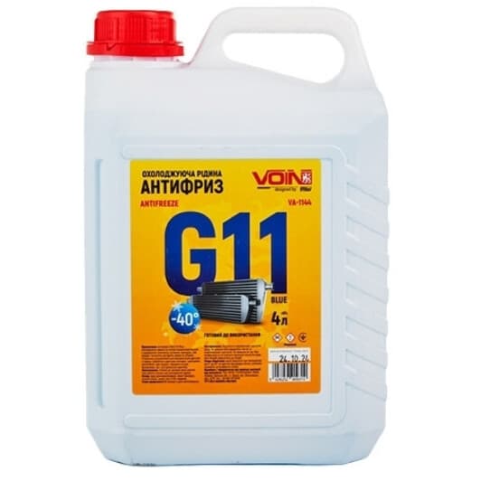 Voin G11 синий -40 °C, 4 л (VA-1144) готовый антифриз