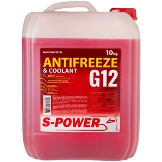 S-Power G12 червоний -30 °C, 10 л готовий антифриз