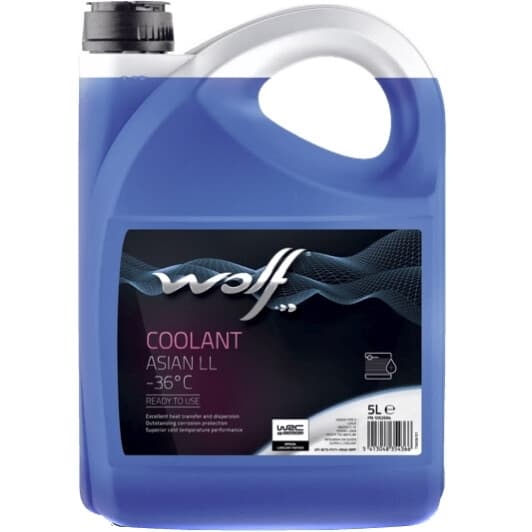 Wolf Coolant Asian LL синий -36 °C готовый антифриз