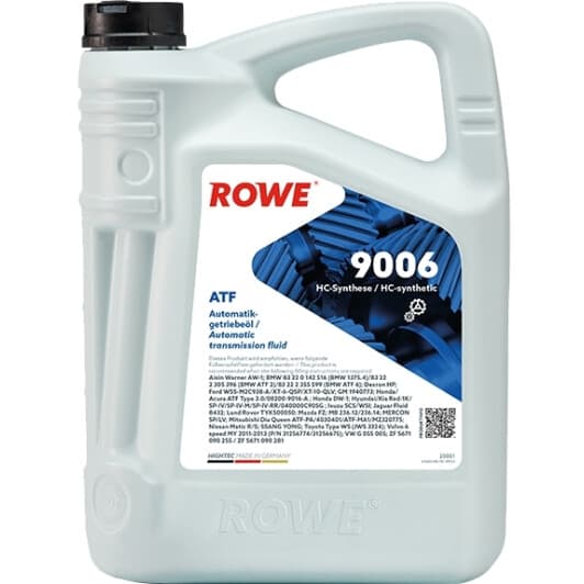 Трансмиссионное масло Rowe Hightec ATF 9006 синтетическое