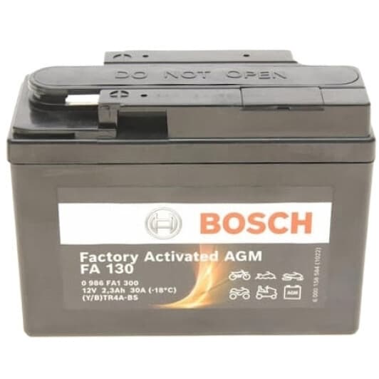Аккумулятор Bosch 6 CT-2,3-R Factory Activated AGM 0986FA1300