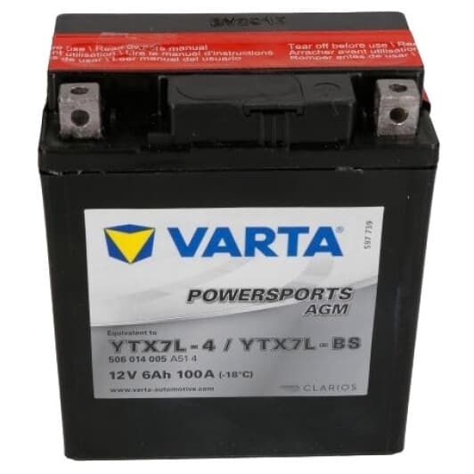 Аккумулятор Varta 6 CT-6-R Powersports AGM YTX7L-BS