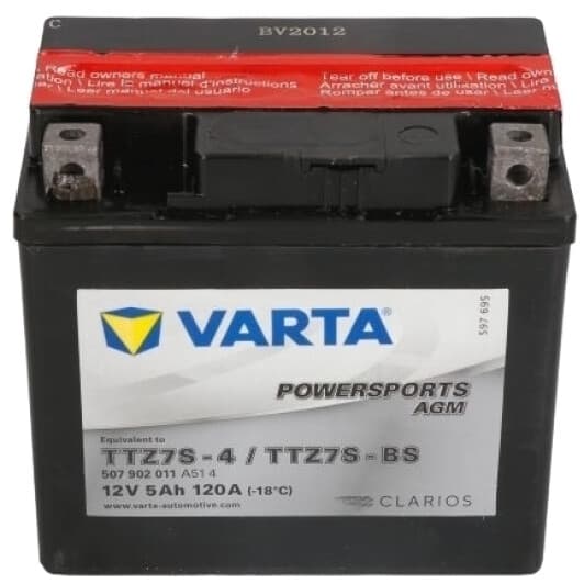Аккумулятор Varta 6 CT-5-R Powersports AGM TTZ7S-BS