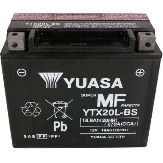 Акумулятор Yuasa 6 CT-18,9-R Super MF Pafecta YTX20L-BS