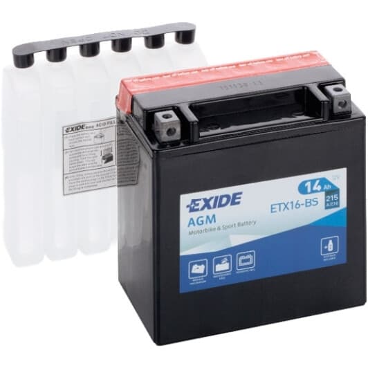 Аккумулятор Exide 6 CT-14-L AGM ETX16-BS