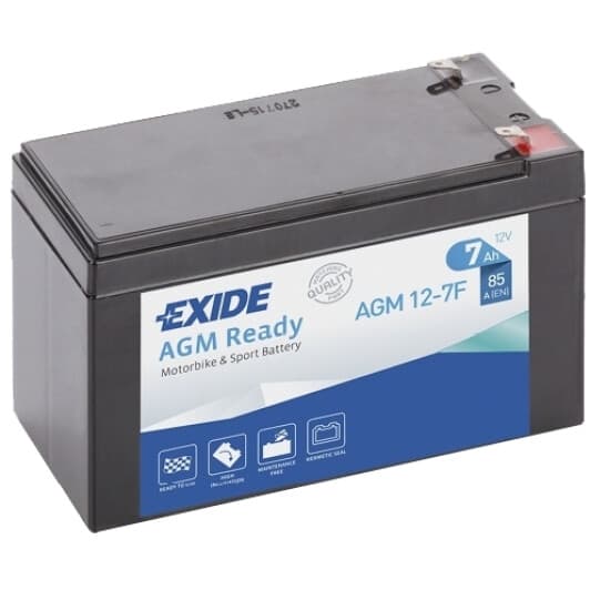 Аккумулятор Exide 6 CT-7-L AGM Ready AGM12-7F